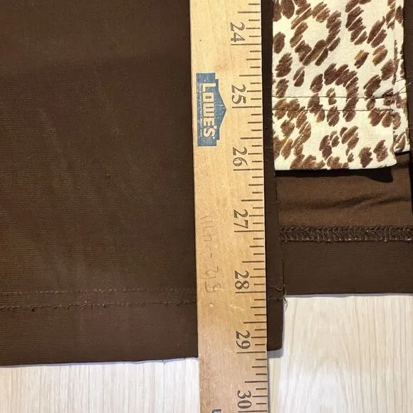 Miss Dorby Blouse Brown Animal Print Plus Size 16 Boho Business Casual - Picture 9 of 10